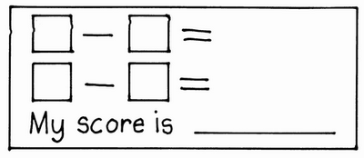 Take A Score Record Sheet