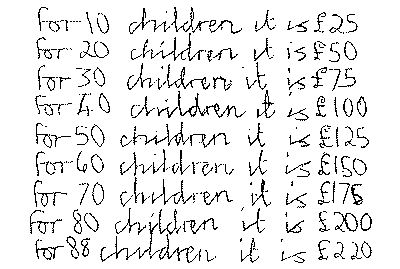 Excursion Calculation 2