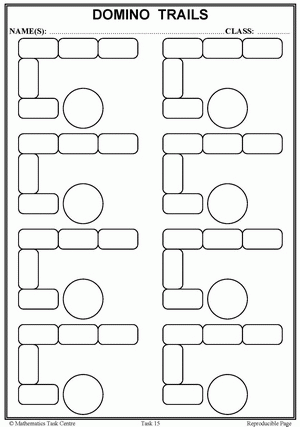 Domino Trails Record Sheet
