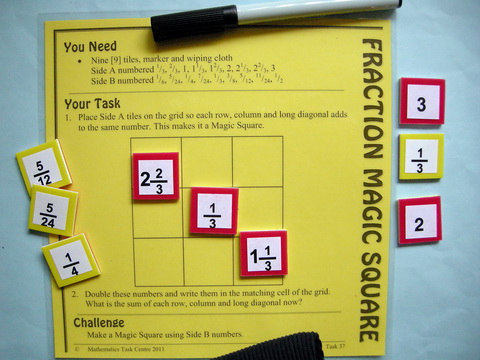 Fraction Magic Square