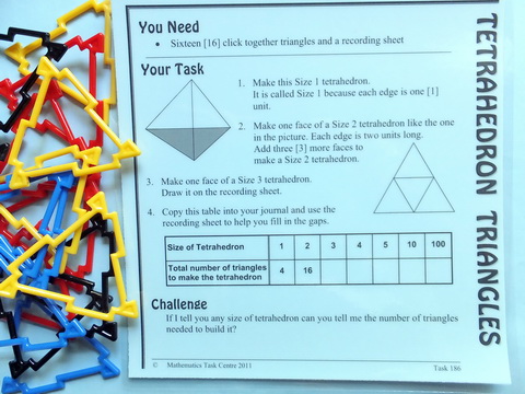 Tetrahedron Triangles